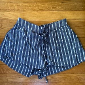 Blue and White stripe shorts